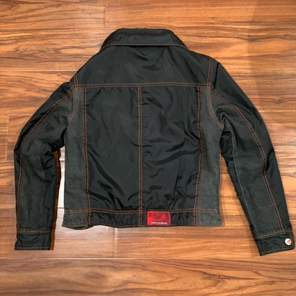 Johnny Blaze Kids “Flame” Reversable Heavy Denim Jacket - SIZE SEE MEASUREMENTS - Picture 4 of 16